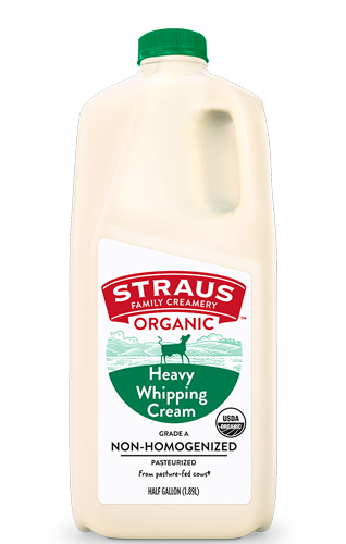 straus 64 oz carton of organic heavy whipping cream