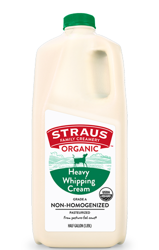 straus 64 oz carton of organic heavy whipping cream