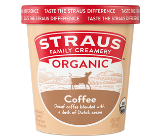 straus organic coffee ice cream 16 oz