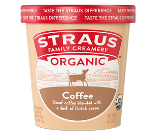 straus organic coffee ice cream 16 oz