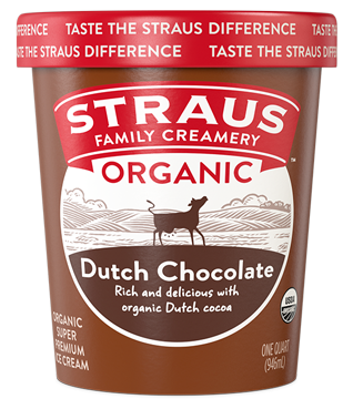 straus dutch chocolate ice cream 32 oz