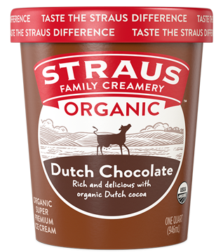 straus dutch chocolate ice cream 32 oz