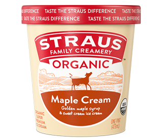 straus organic maple ice cream 16 oz