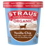 straus organic vanilla chip ice cream 16 oz