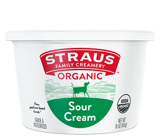 sour cream container by straus family creamery