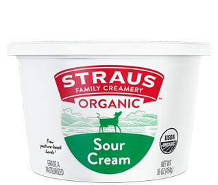 sour cream container by straus family creamery