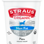 straus whole milk european style nonfat plain yogurt