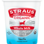 straus whole milk european style vanilla organic yogurt oz