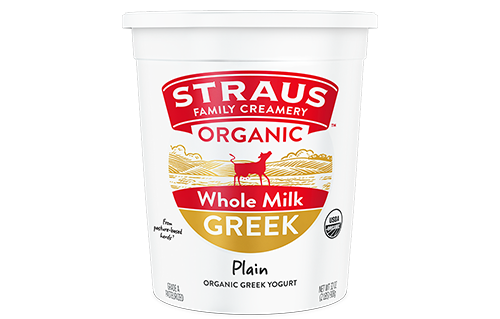 Plain Greek Yogurt Made with Whole Milk