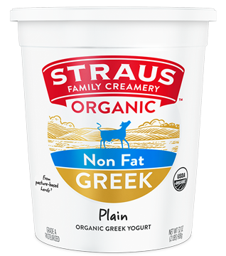 straus non fat greek plain yogurt