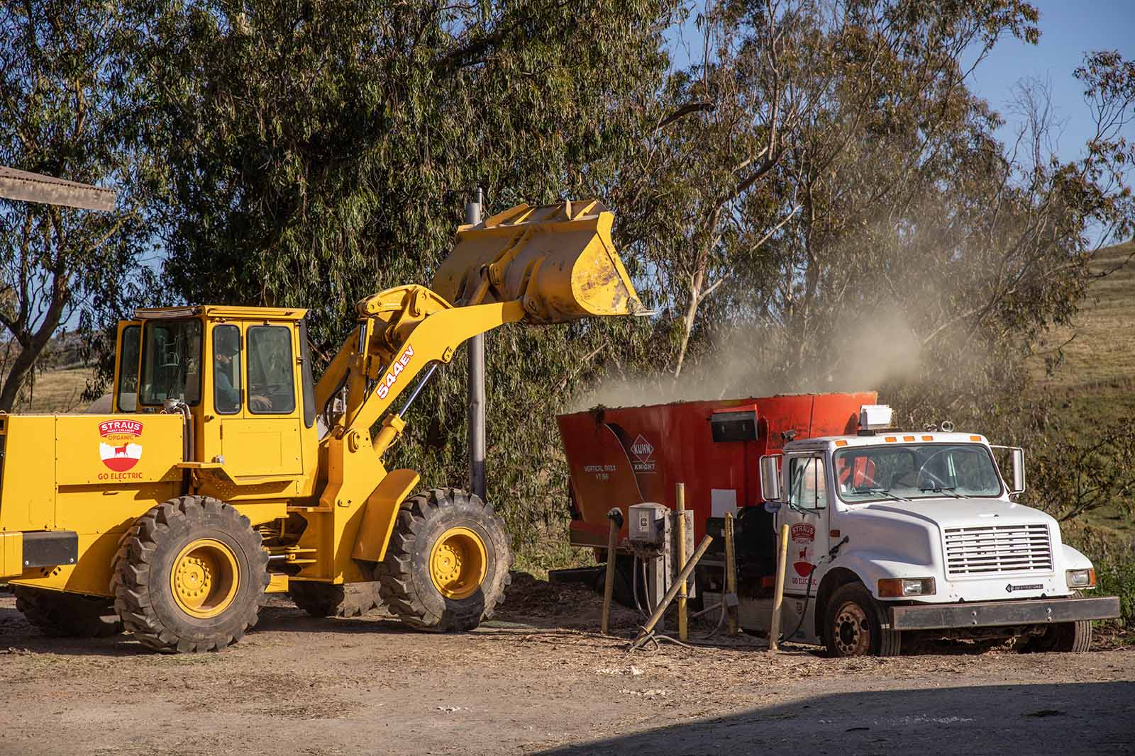 straus trucks on the farm