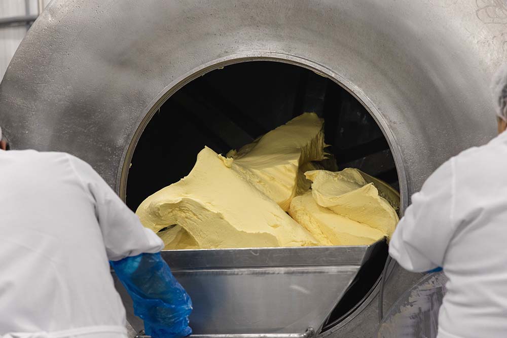 straus employees making ice cream