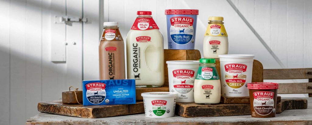 family of straus organic dairy products