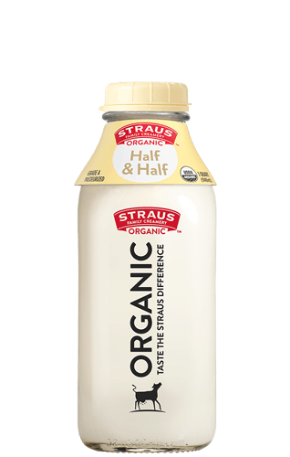 Straus 32oz half & half bottle