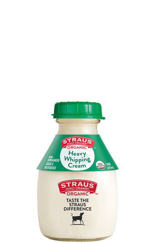 16 oz bottle of straus heavy whipping cream