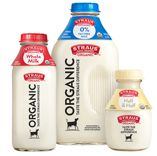Milk Cream Products Straus Family Creamery