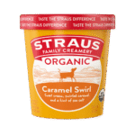 organic caramel swirl ice cream