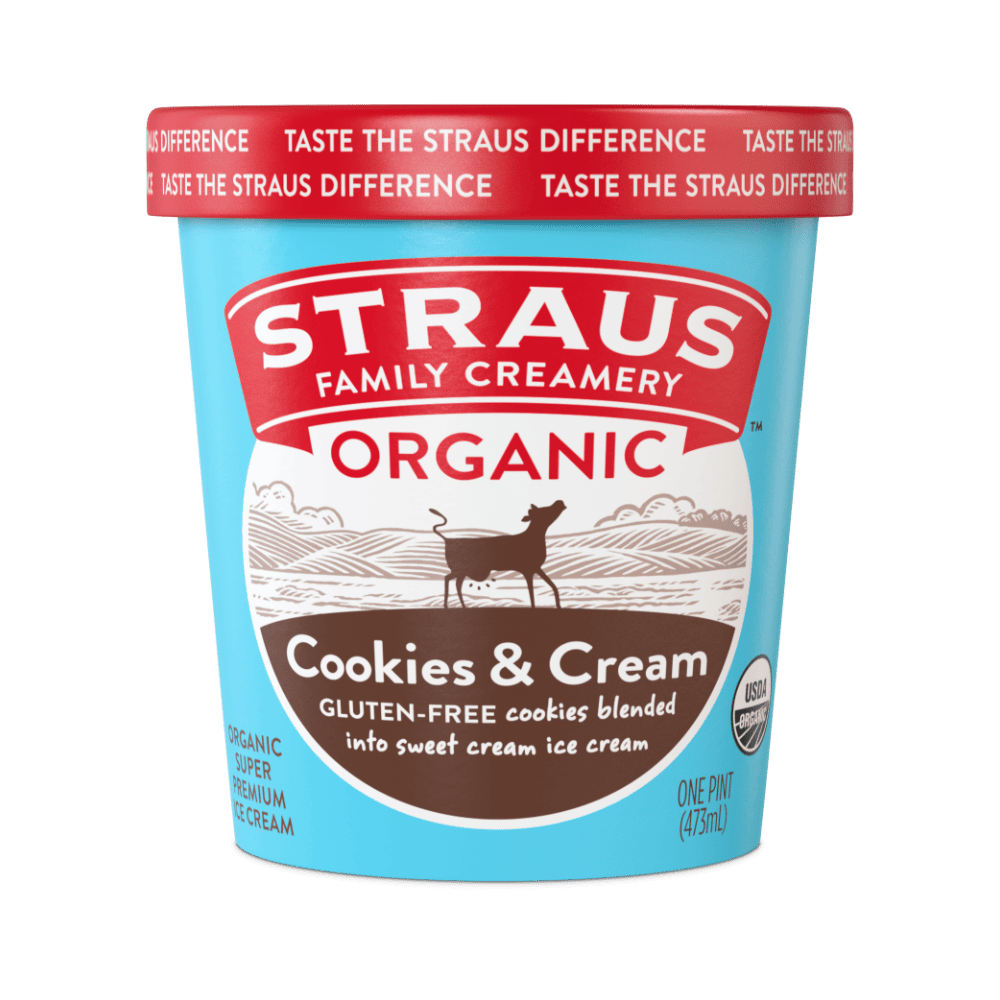 organic cookies & cream ice cream