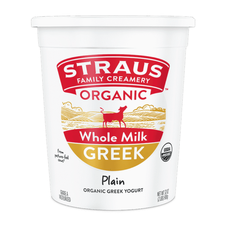 organic whole plain greek yogurt