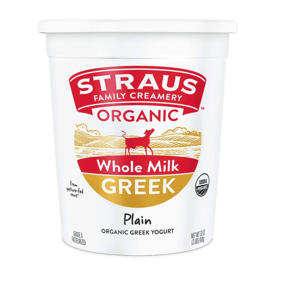 organic whole plain greek yogurt