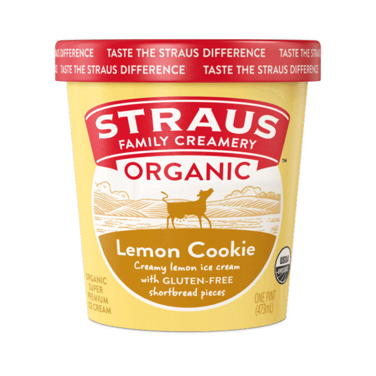 organic lemon cookie ice cream