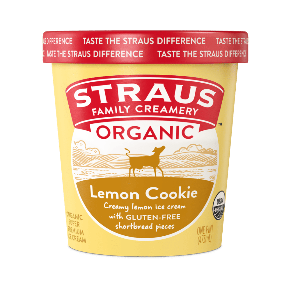 organic lemon cookie ice cream
