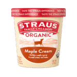 organic maple swirl ice cream