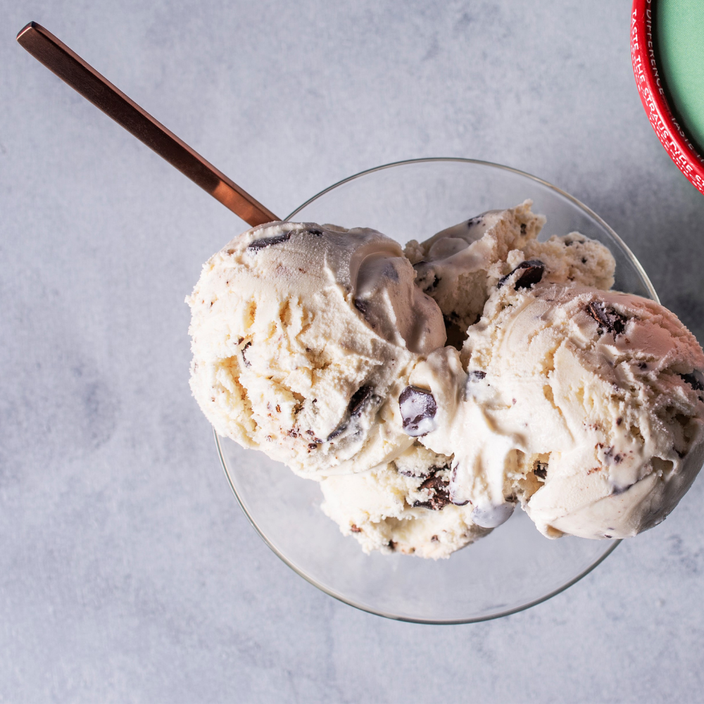 organic mint chip ice cream
