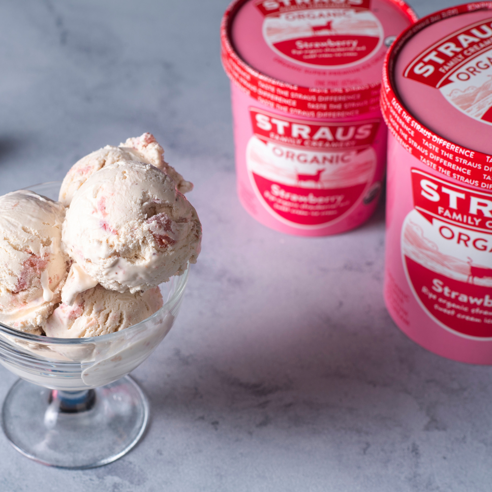 organic strawberry ice cream