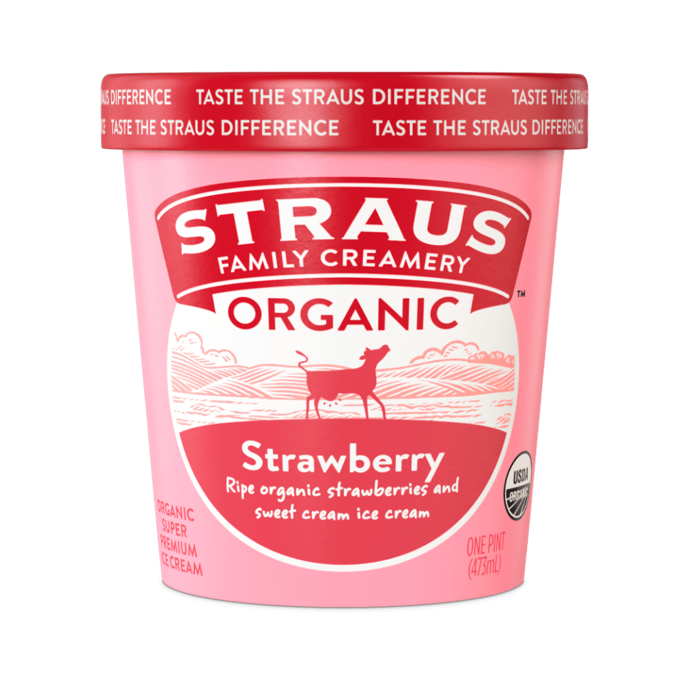 organic strawberry ice cream