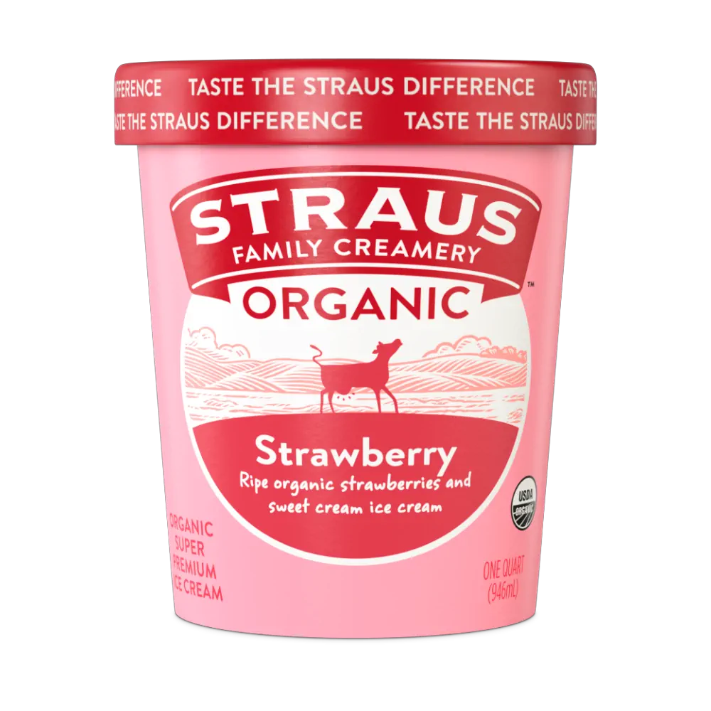 organic strawberry ice cream