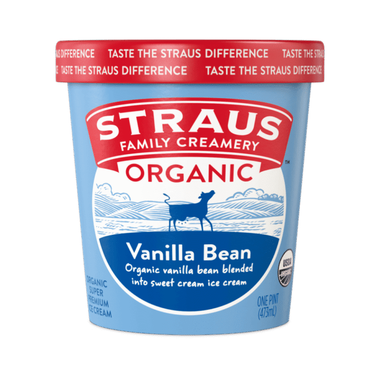organic vanilla bean ice cream
