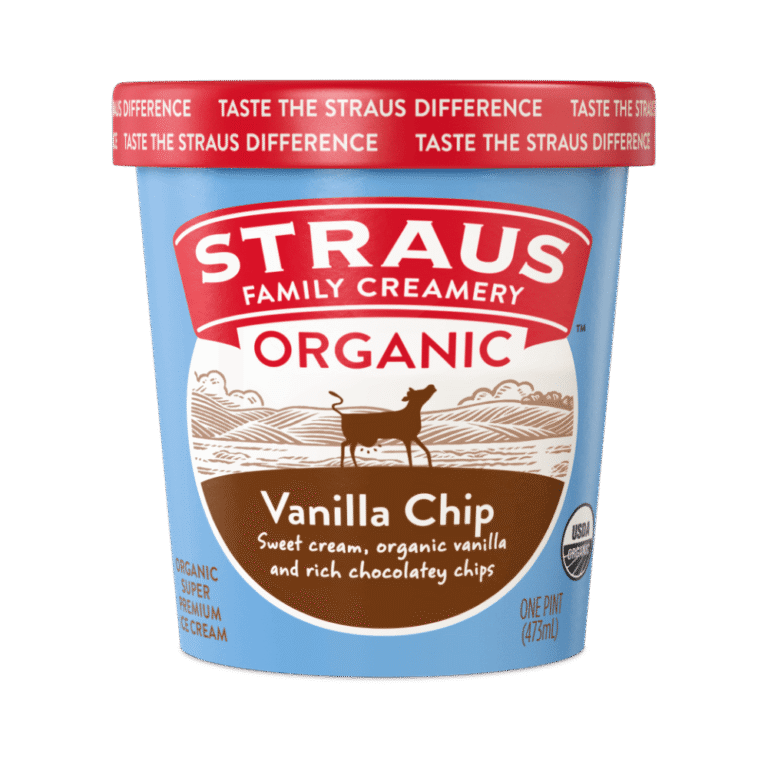 organic vanilla chip ice cream