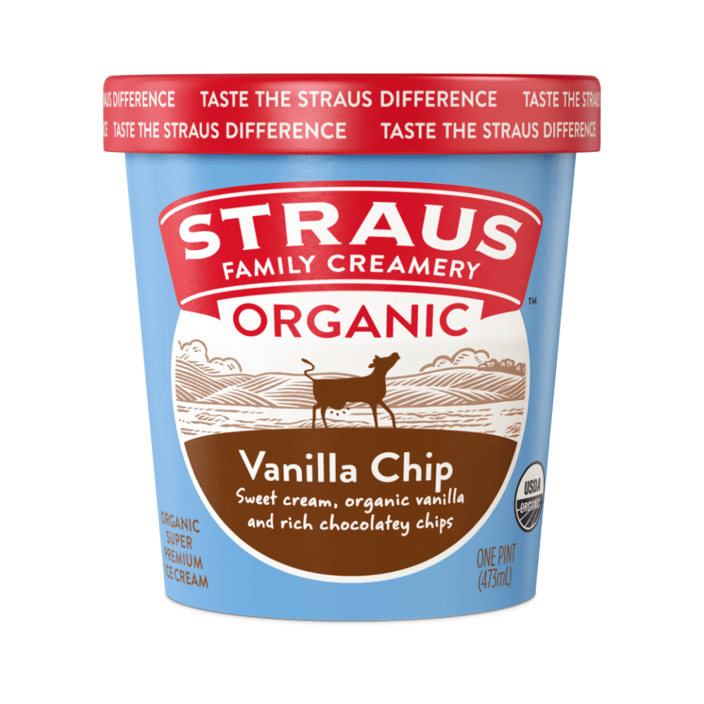 organic vanilla chip ice cream