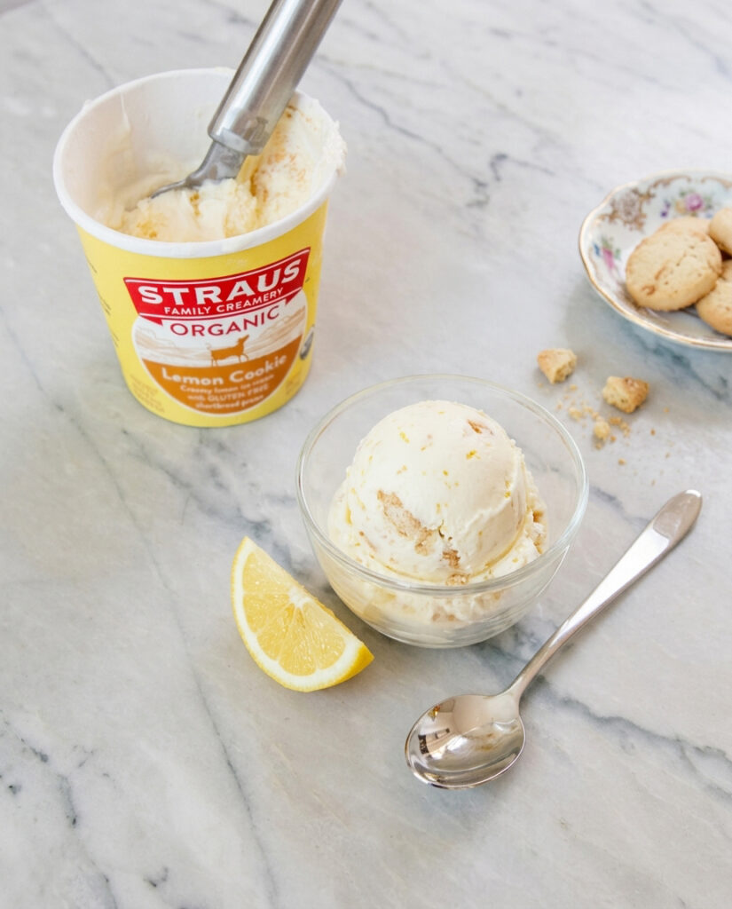 organic lemon cookie ice cream