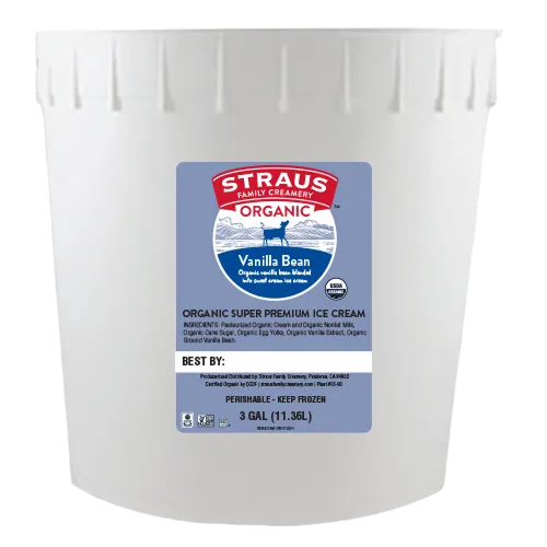 vanilla bean ice cream 3 gal